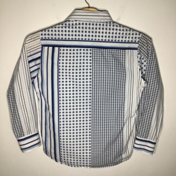 Roar Mens Long Sleeve‎ Button Up Multi Pattern Shirt Size XL - Picture 3 of 6